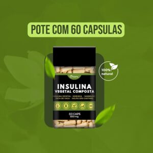 Insulina Vegetal Composta – Pote com 60 capsulas