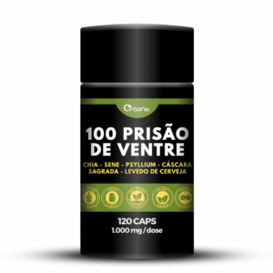 100 Prisão de Ventre – Combate a prisão de ventre – 500 mg – 120 cápsulas