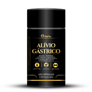 Alívio Gástrico – Tratamento natural de problemas gástricos – 500 mg – 120 cápsulas