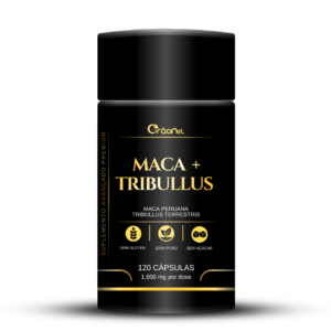 Tribullus com Maca Peruana – 1500 mg – Melhor performance física. Estimulante Natural