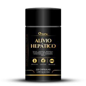 Alívio Hepático – Tratamento natural de problemas hepáticos 120 cápsulas